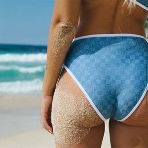 NWT BEACH RIOT Hester Denim Daze Bikini Bottom